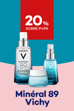 Vichy Min&eacute;ral 89 com destaque promocional de 20% sobre pre&ccedil;o de Venda ao P&uacute;blico Recomendado